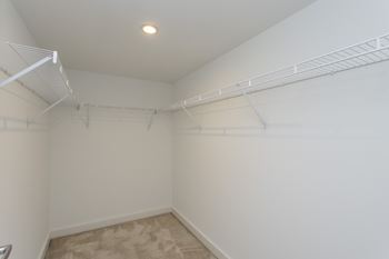 Walk-in closets available*
